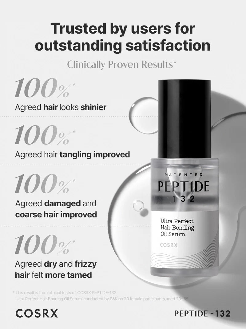 Sérum huileux liant capillaire PEPTIDE-132 Ultra Perfect [28 ml]