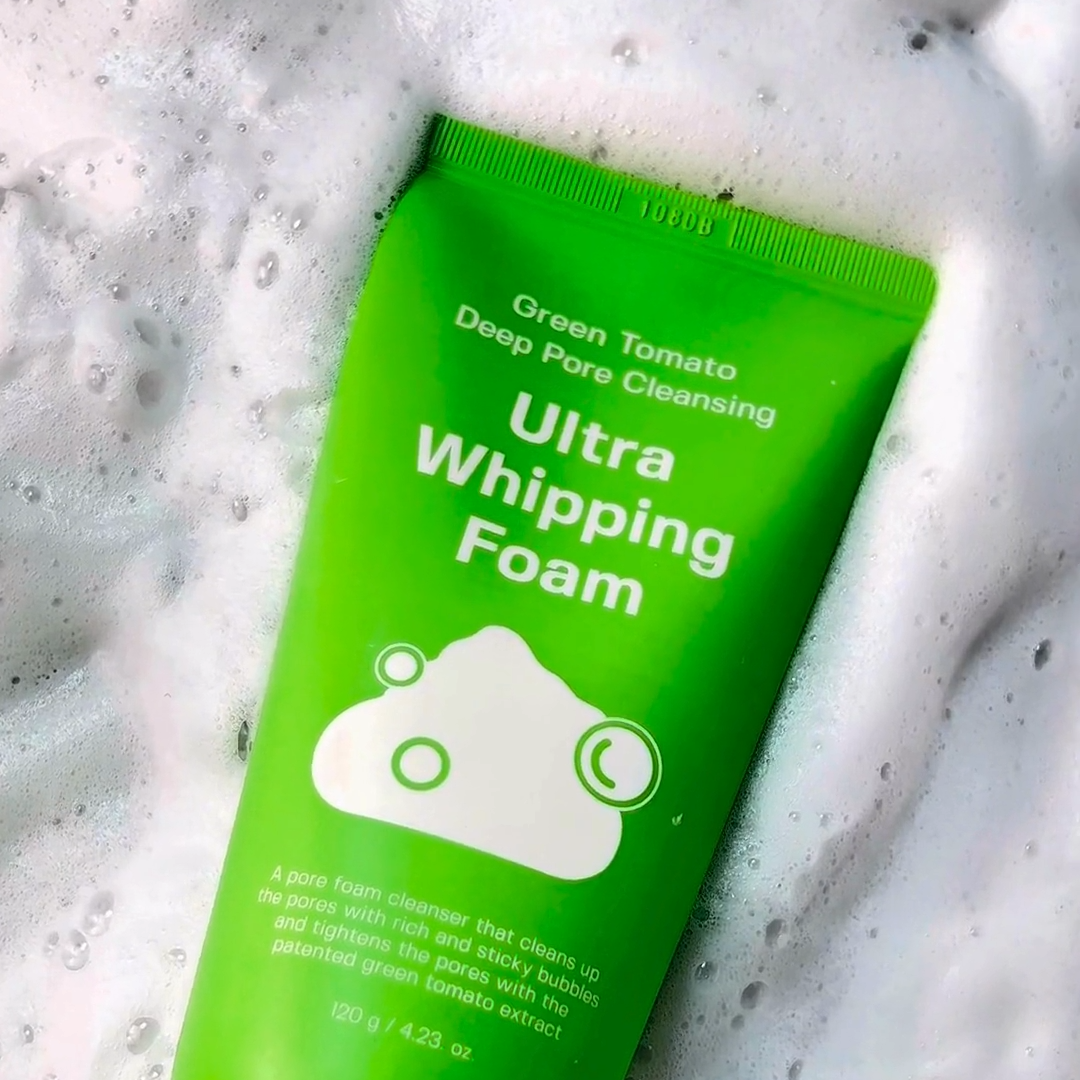 Green Tomato Deep Pore Cleansing Ultra Whipping Foam [120g]