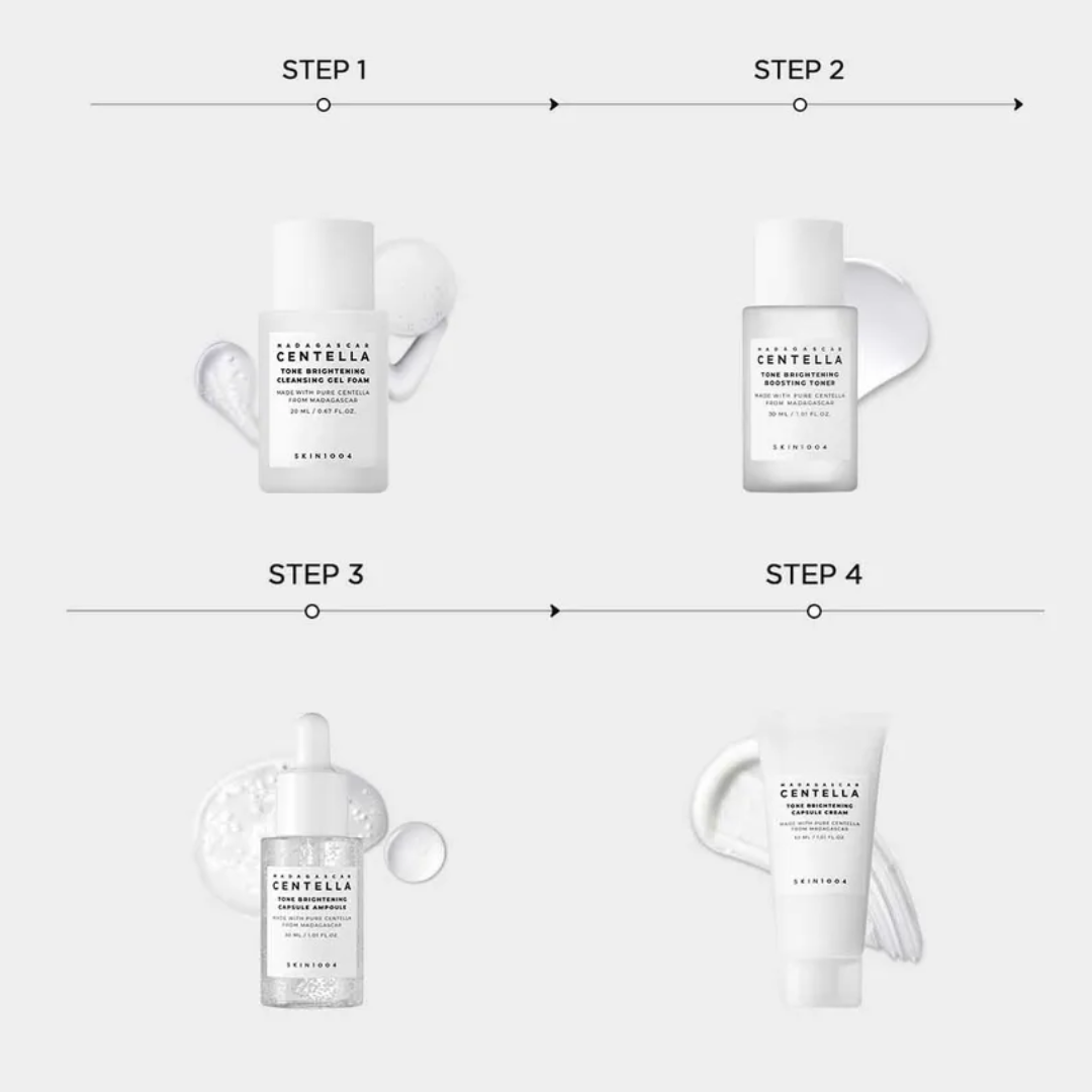 Madagascar Centella Tone Brightening Travel Kit [4pcs]