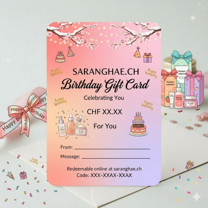 Saranghae Geschenk-Gutschein