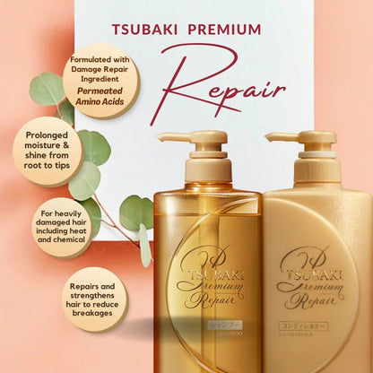 Tsubaki Premium Volume &amp;amp; Repair Shampoo &amp;amp; Conditioner Set [450ml x 2]