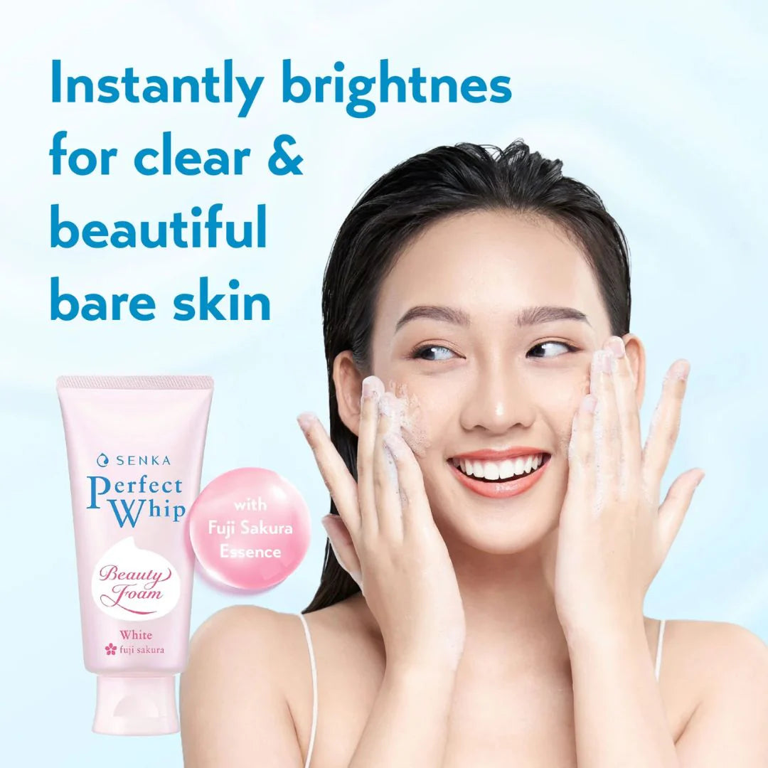 [Shiseido] Senka Perfect Whip White Fuji Sakura Face Foam [100ml]
