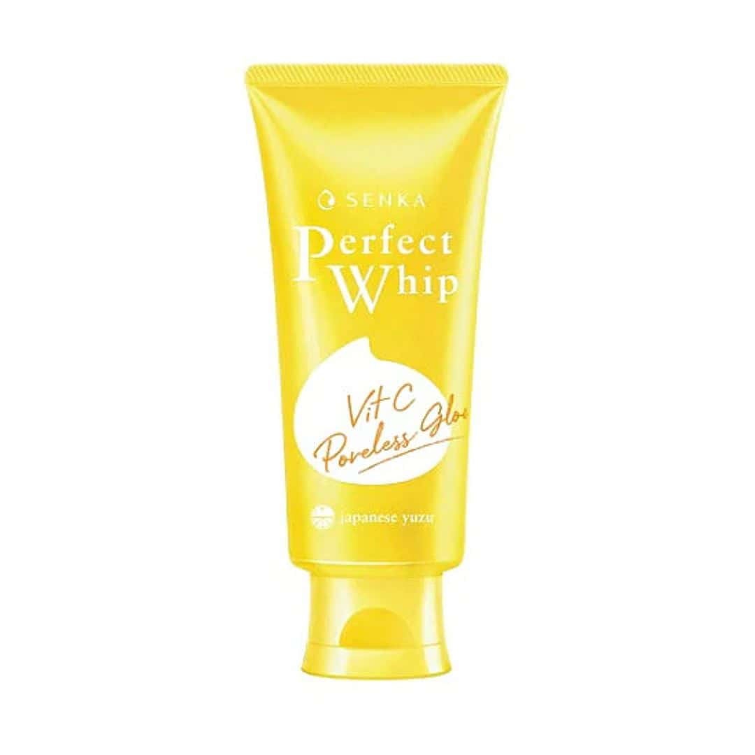 Senka Perfect Whip Yuzu Vit C Poreless Glow Face Wash