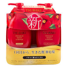 [Shiseido] Tsubaki Premium Moist &amp; Repair Shampoo &amp; Conditioner Set [2x450ml]