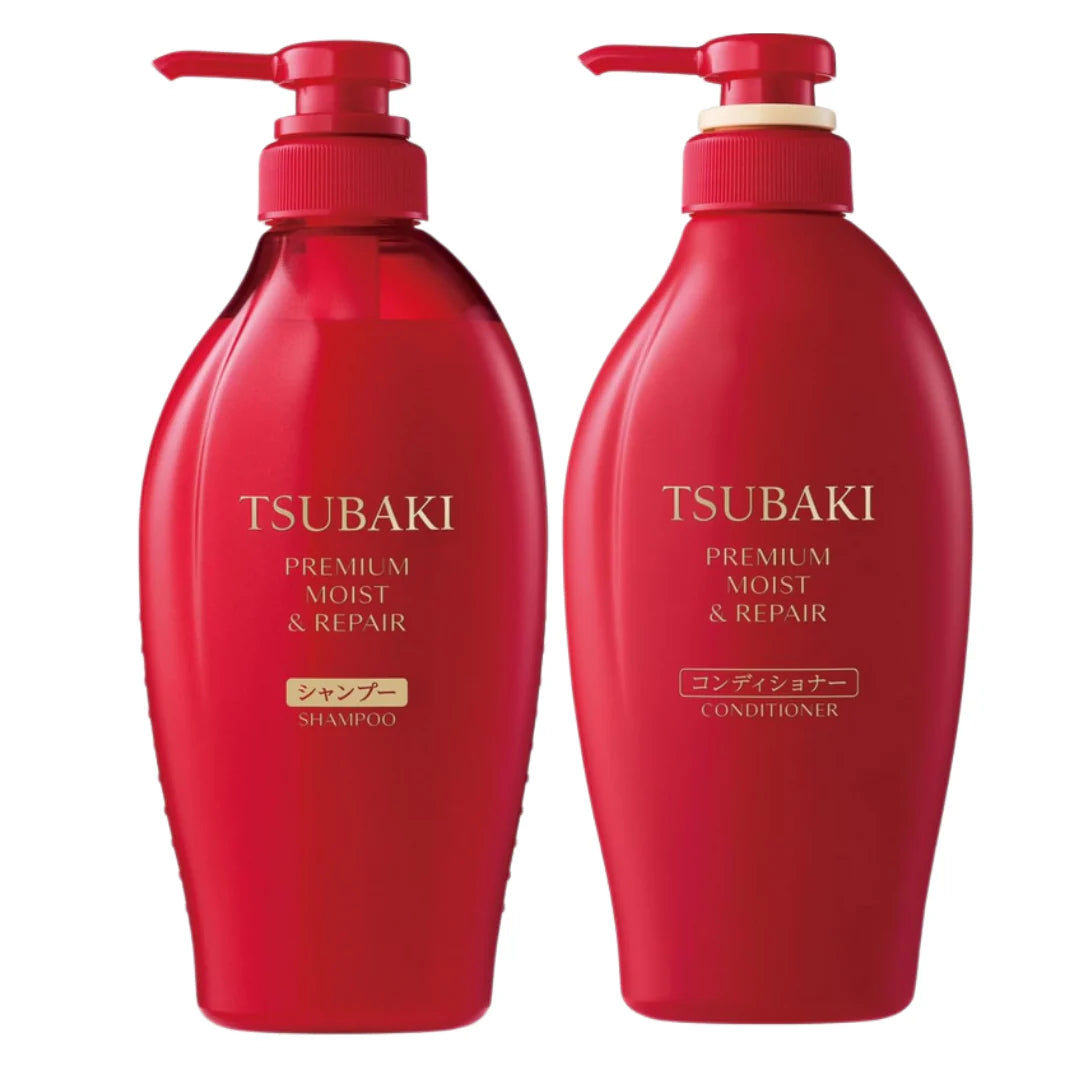 [Shiseido] Tsubaki Premium Moist &amp; Repair Shampoo &amp; Conditioner Set [2x450ml]