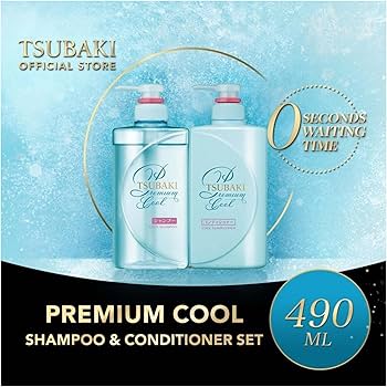 Tsubaki Premium Cool &amp; Repair Shampoo &amp; Conditioner Set [2x450ml]