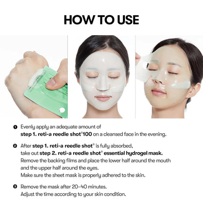 Masque hydrogel en 2 étapes Reti-A Reedle Shot 100 [1 pc]