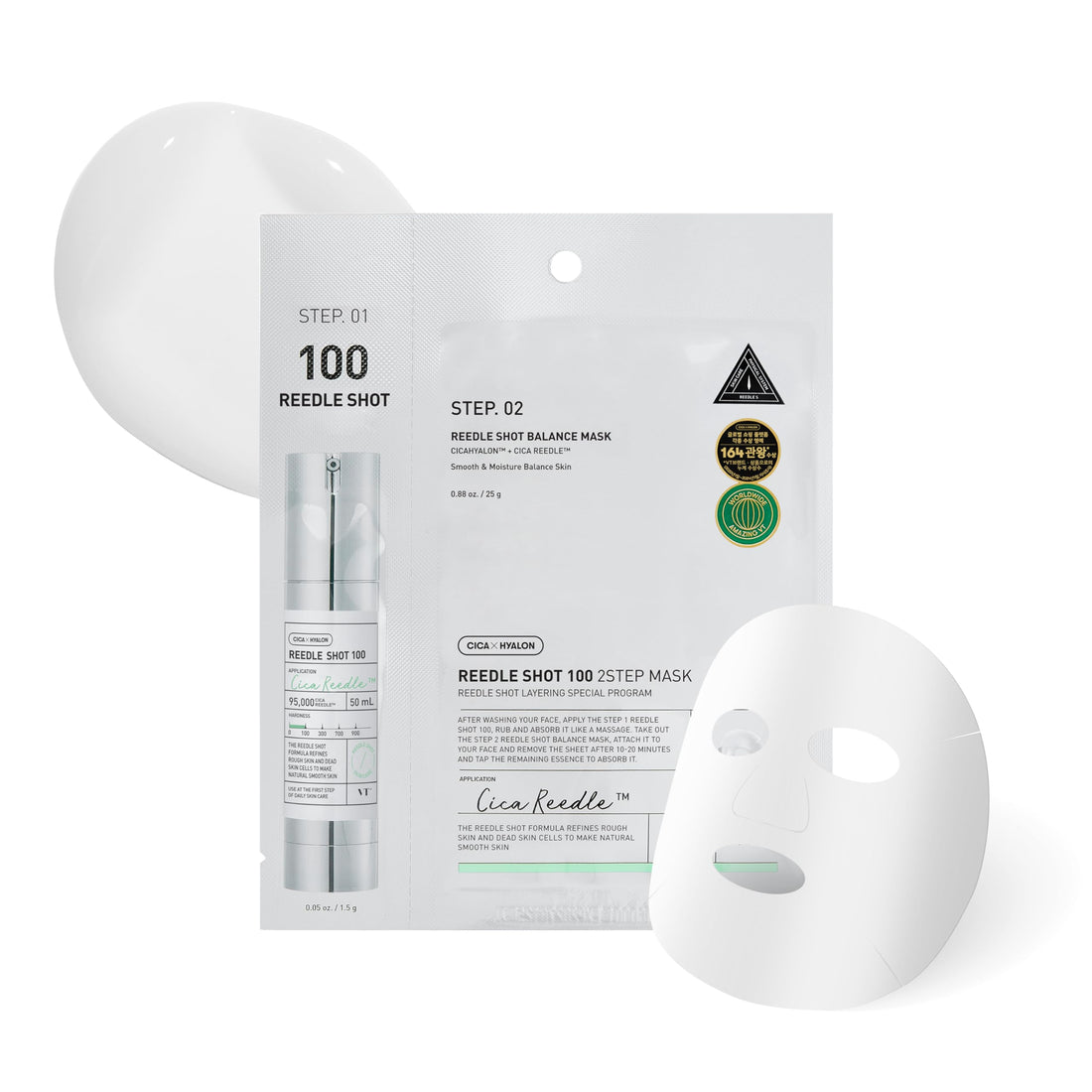 Masque Reedle Shot 100 en 2 étapes [1,5 g + 25 g]