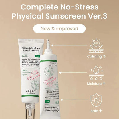 [AXIS - Y] Complete No - Stress Physical Sunscreen (V3) [50ml] - 