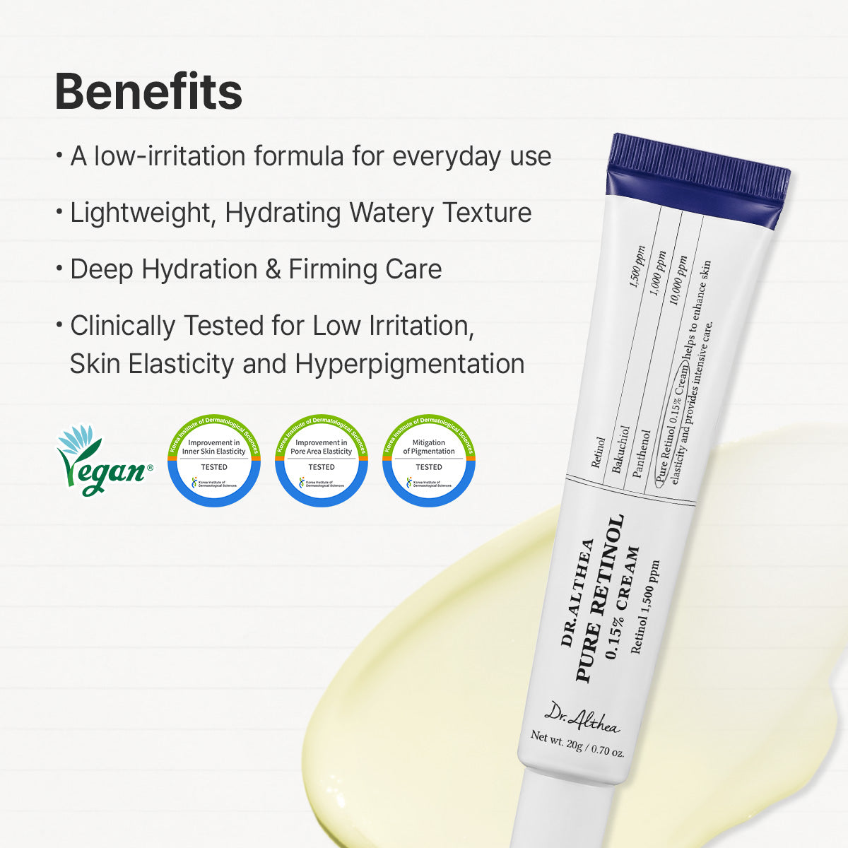 Crème au rétinol pur 0,15 % [20g]