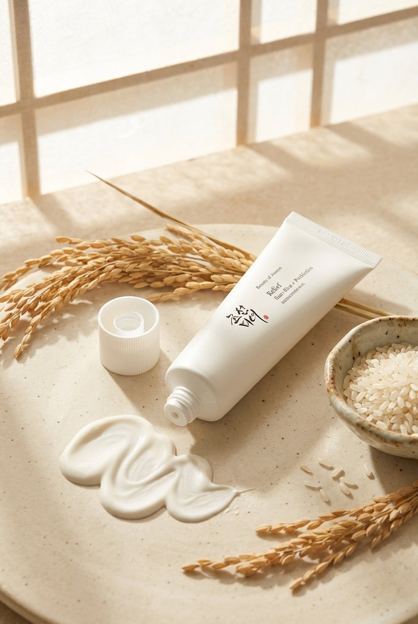 Relief Soleil : Riz + Probiotiques (SPF50+ PA++++) [50ml] 