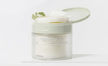 JIWOOGAE Cica BHA Blemish Toner Pad [60 Pads]