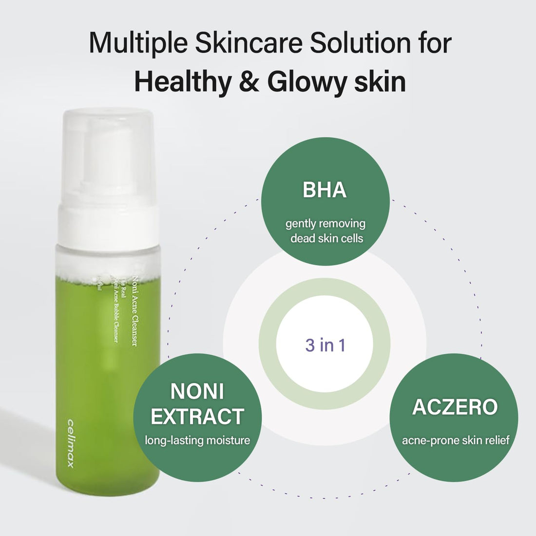 [celimax] The Real Noni Acne Bubble Cleanser [155ml]