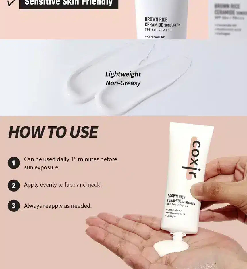 [coxir] Brown Rice Ceramide Sunscreen [50ml]