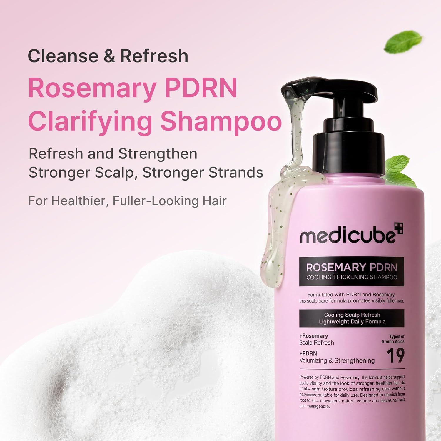 Rosemary PDRN Cooling Thickening Shampoo [400ml]