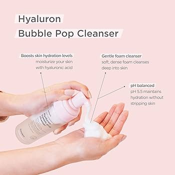 [HANSKIN] Real Complexion Hyalurion Bubble Pop Cleanser [150ml] - 