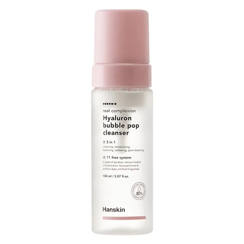 [HANSKIN] Real Complexion Hyalurion Bubble Pop Cleanser [150ml] - 