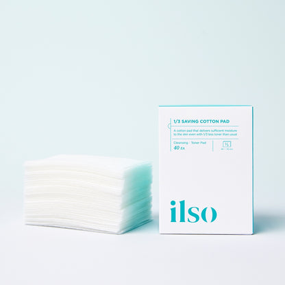 [ilso] 1/3 Saving Cotton Pad [40pcs]