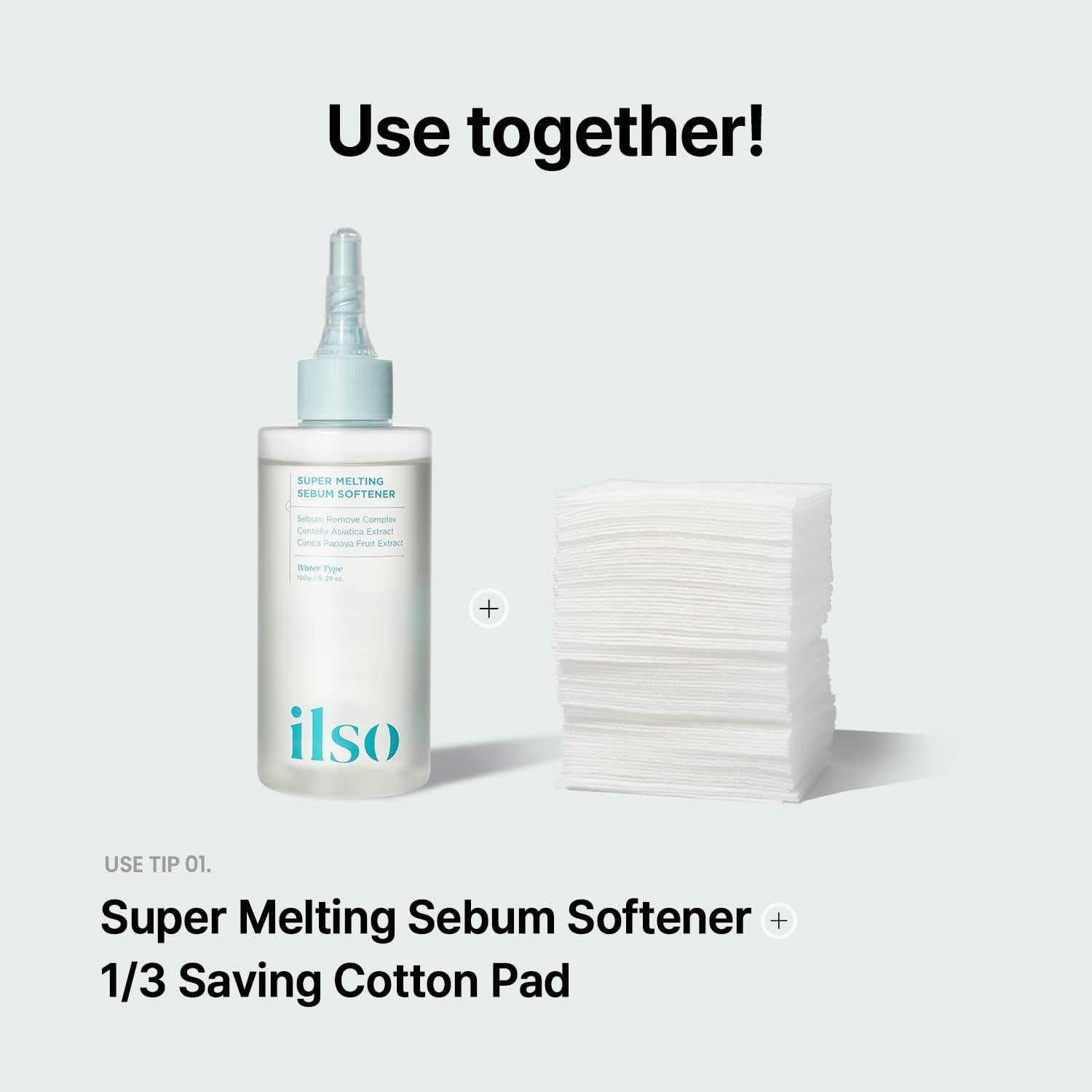 [ilso] 1/3 Saving Cotton Pad [40pcs]