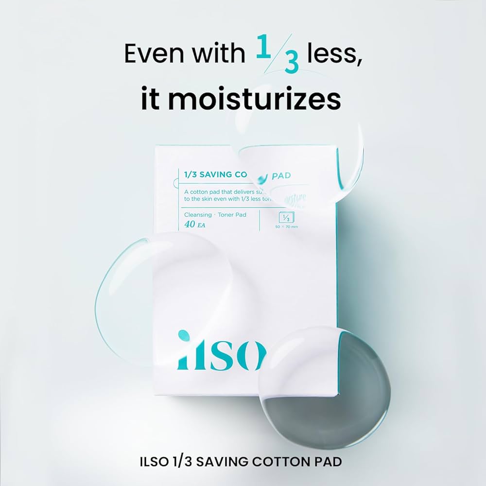 [ilso] 1/3 Saving Cotton Pad [40pcs]