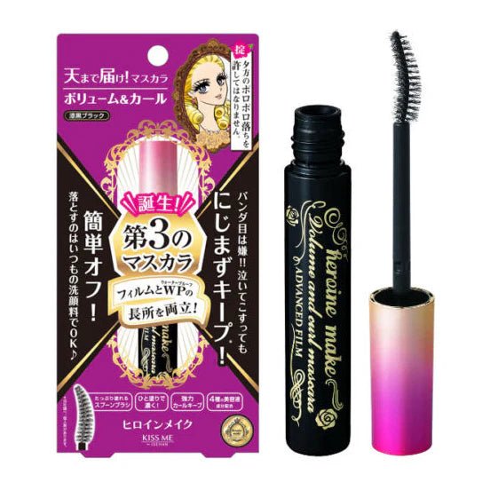 [ISEHAN] Kiss Me Heroine Make Volume &amp; Curl Mascara Advanced Film 01 Black - Makeup