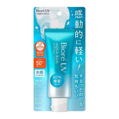 [Kao] Biore UV Aqua Rich Watery Essence Sunscreen SPF 50+ PA++++ - [70g] - Sunscreen