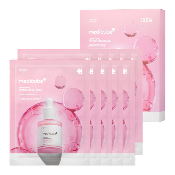 PDRN Masque Sérum Peptidique Rose [10 pièces]