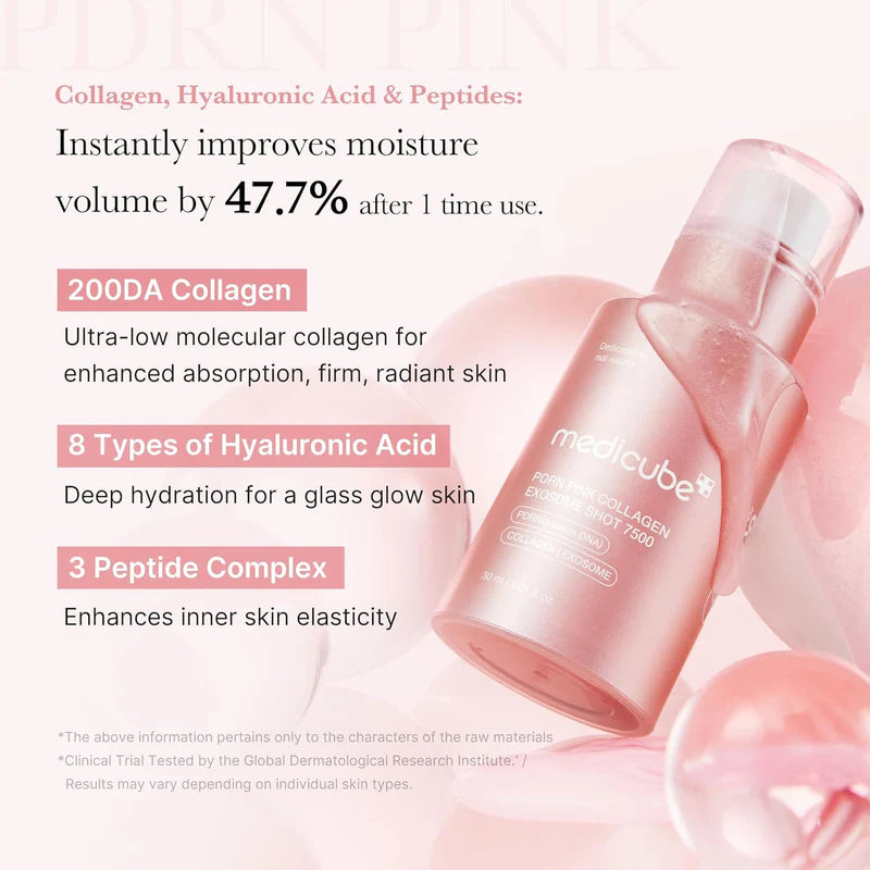 [medicube] PDRN Pink Collagen Exosome Shot Serum 7500 [30ml]