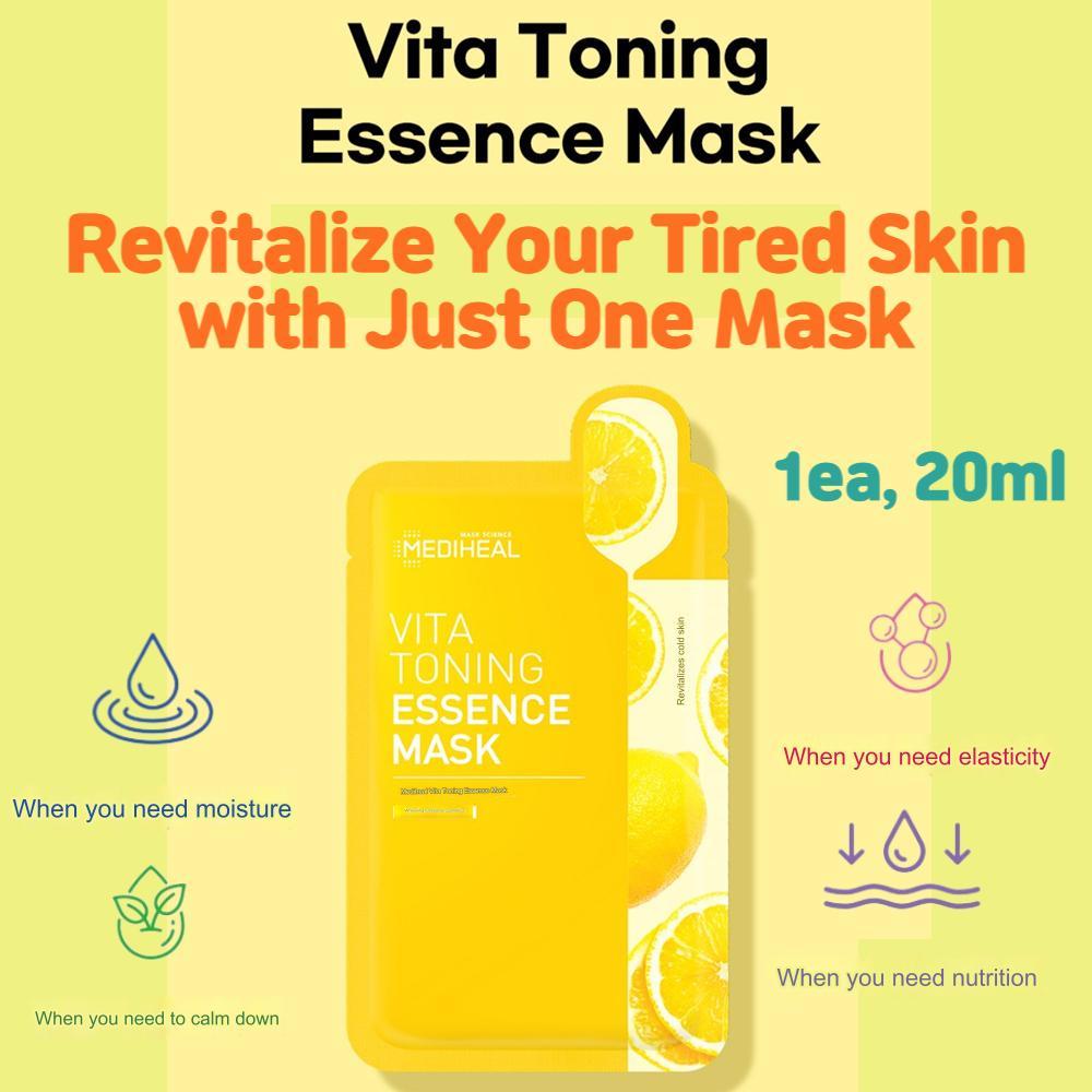 [Mediheal] Vita Toning Essence Mask [5pcs] - Gesichtspflege