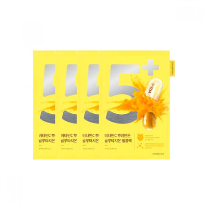 [numbuzin] No.5 Vitamin Spotlight Sheet Mask Set [4pcs] - Gesichtspflege