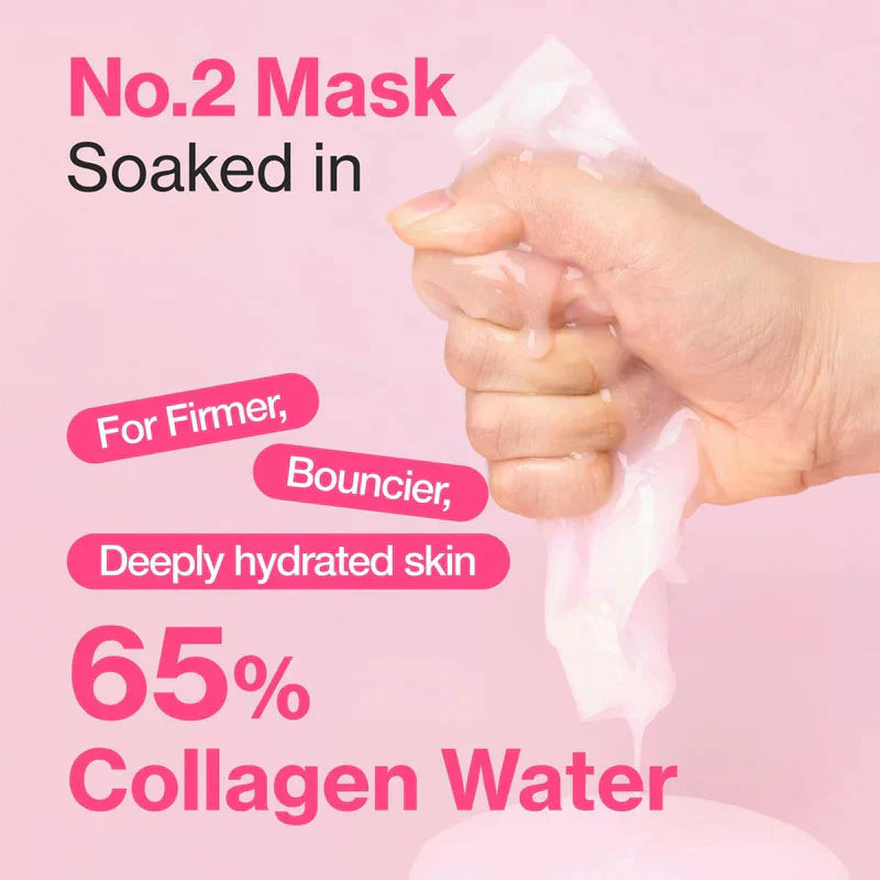 Masque repulpant au collagène Rose PDRN n° 2 [33 ml x 1]
