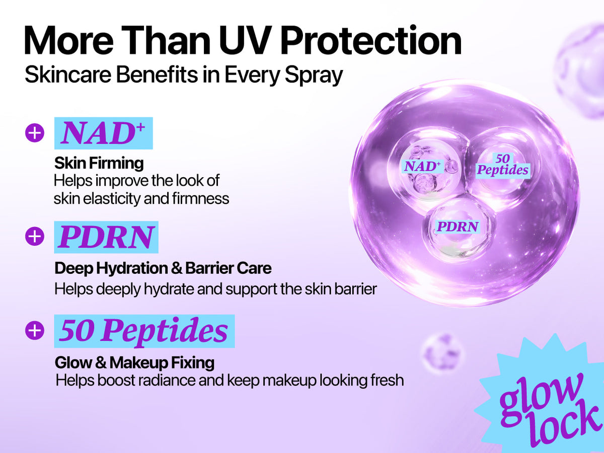 No.9 NAD+ PDRN Glow Lock Sun Spray