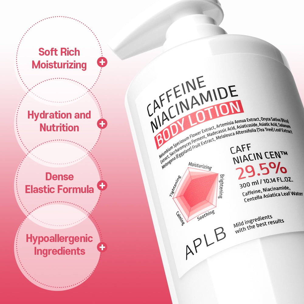 Lotion corporelle à la caféine et au niacinamide [300 ml]
