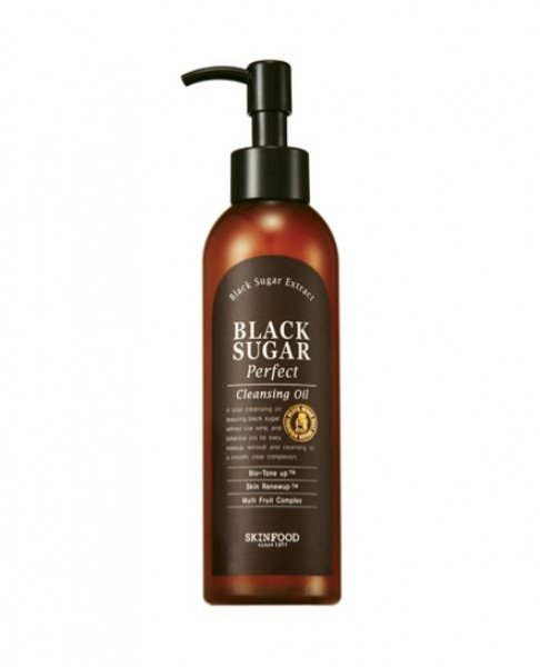 [SKINFOOD] Black Sugar Perfect Cleansing Oil [200ml] - Öl Cleanser