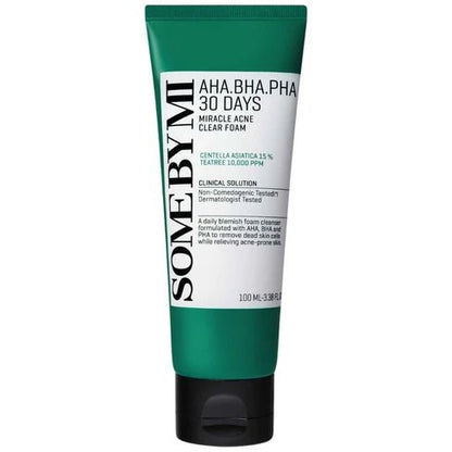 [SOMEBYMI] AHA, BHA, PHA 30 Days Miracle Acne Clear Foam [100ml] - 