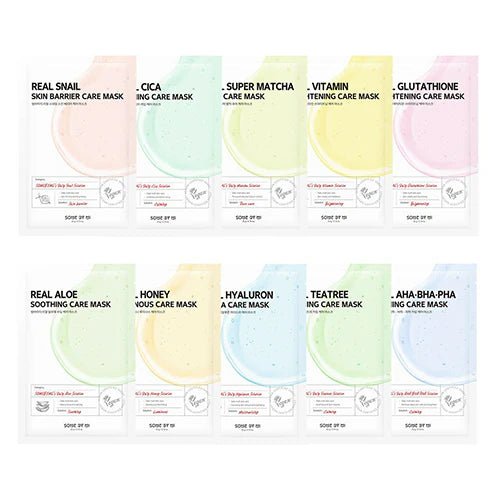 [SOMEBYMI] Real Care Mask - 10 Types [20g x 1pc] - Sheet Mask