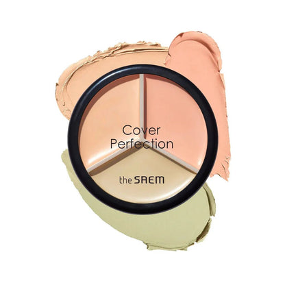 [The Saem] Cover Perfection Triple Pot Concealer - 5 Types [31g] - Makeup