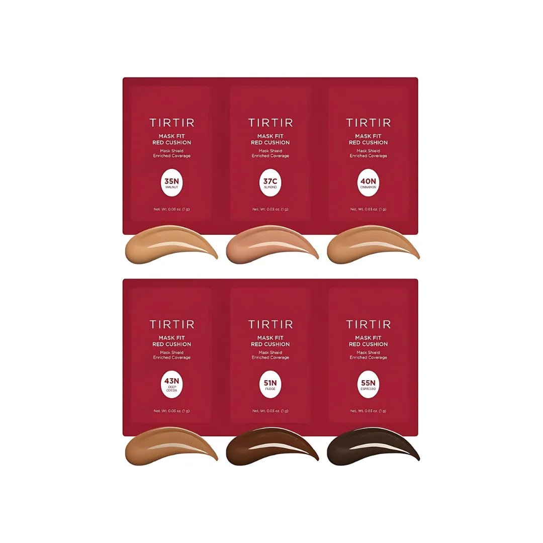 TIRTIR Mask Fit Red Cushion 6 Shade Trial Kit | Buy Korean Makeup