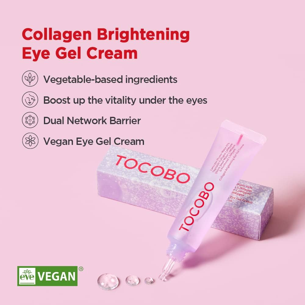 [TOCOBO] Collagen Brightening Eye Gel Cream [30ml] - 