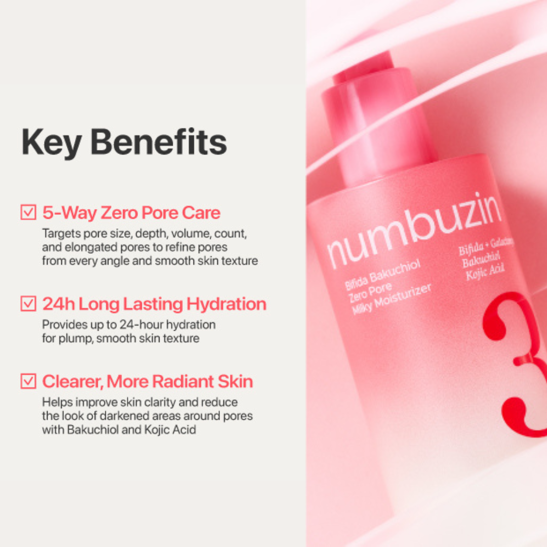 No.3 Bifida Bakuchiol Zero Pore Milky Moisturizer [150ml]